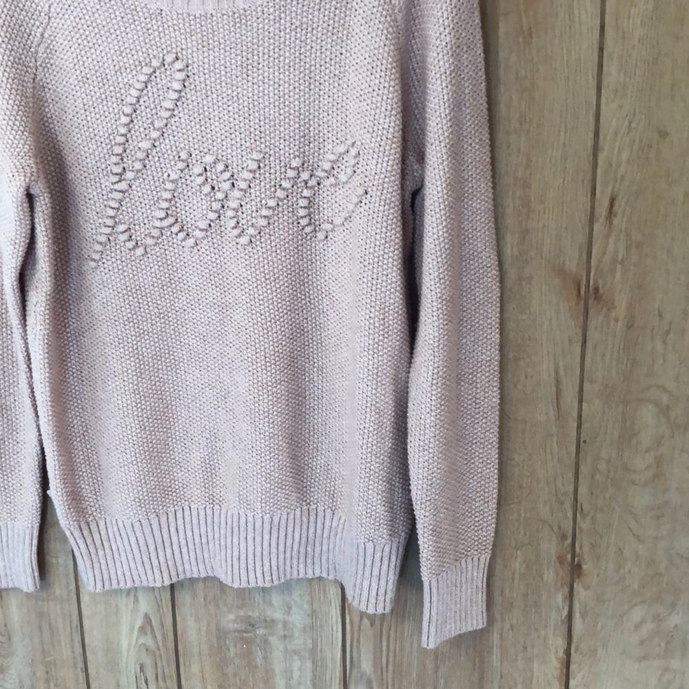 Torrid Blush Pink Knit Love Sweater 1 1X - Picture 8 of 14